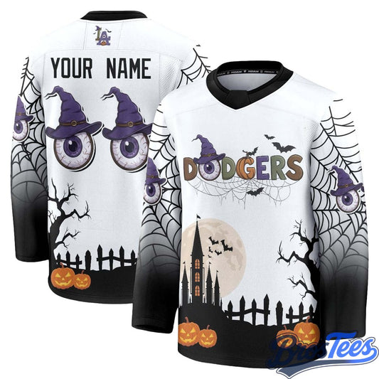 LA Dodgers Halloween Edition Hockey Custom Jersey