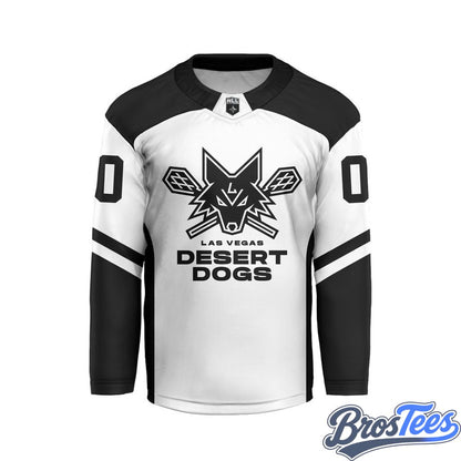 Las Vegas Desert Dogs White Custom Hockey Jersey
