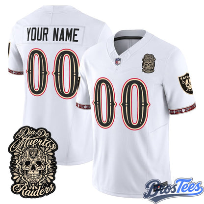 Las Vegas Raiders Día de los Muertos Vapor Limited Custom Jersey - Stitched
