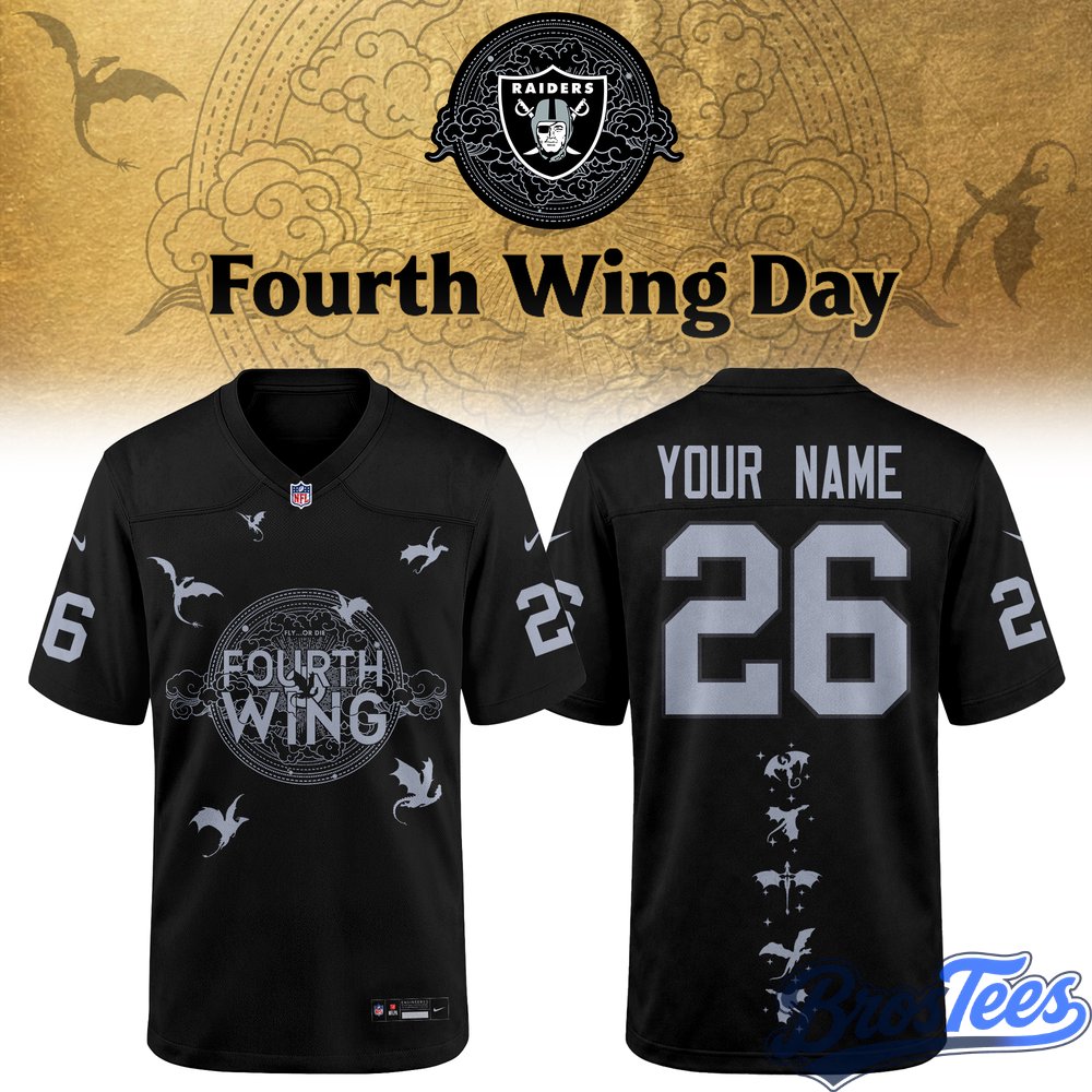 Las Vegas Raiders x Fourth Wing 2026 Special Football Jersey