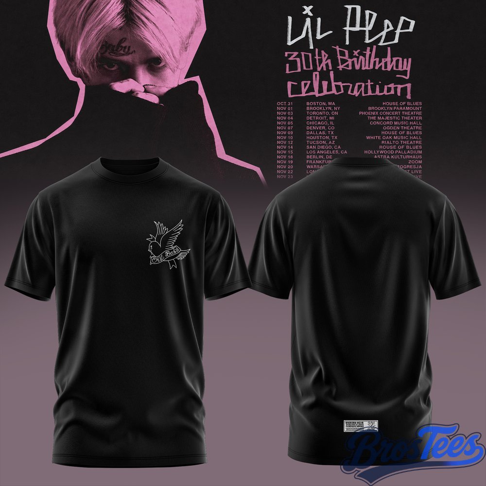 Lil Peep 30th Birthday Celebration 2026 Tour Special T-Shirt