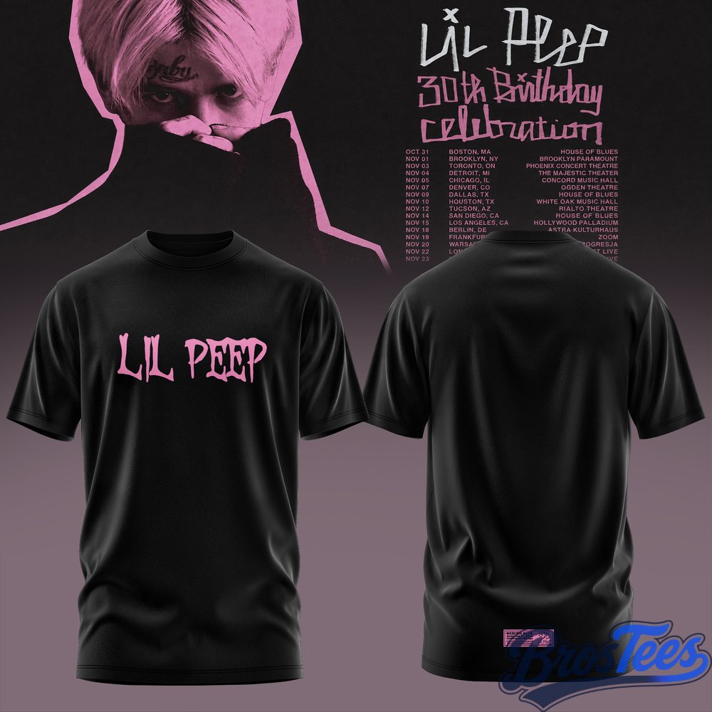 Lil Peep 30th Birthday Celebration 2026 Tour Special T-Shirt