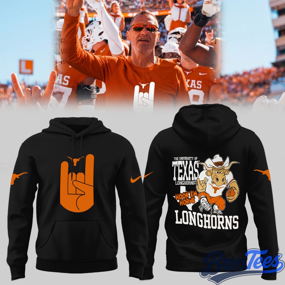 Limited Edition Texas Longhorns Hook 'Em Sign Hoodie