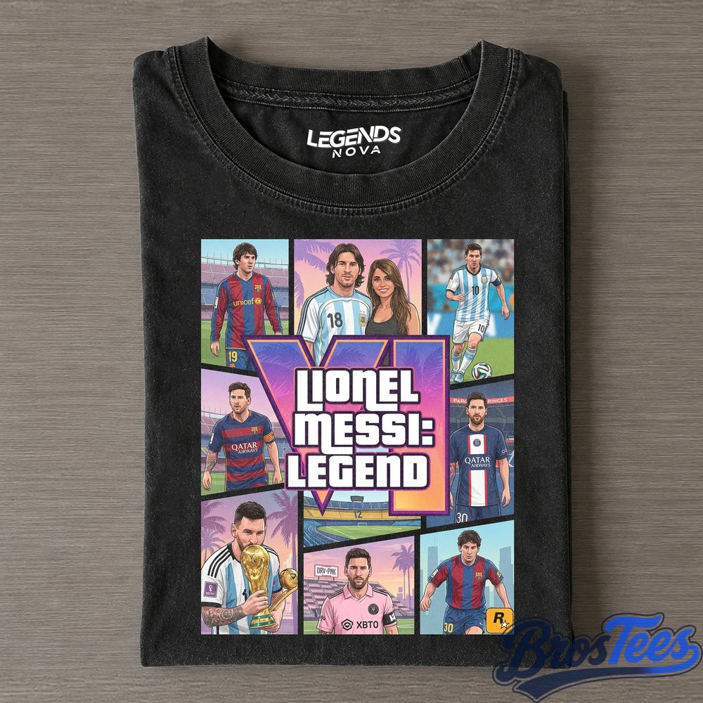 Lionel Messi GTA Career Collage Tee