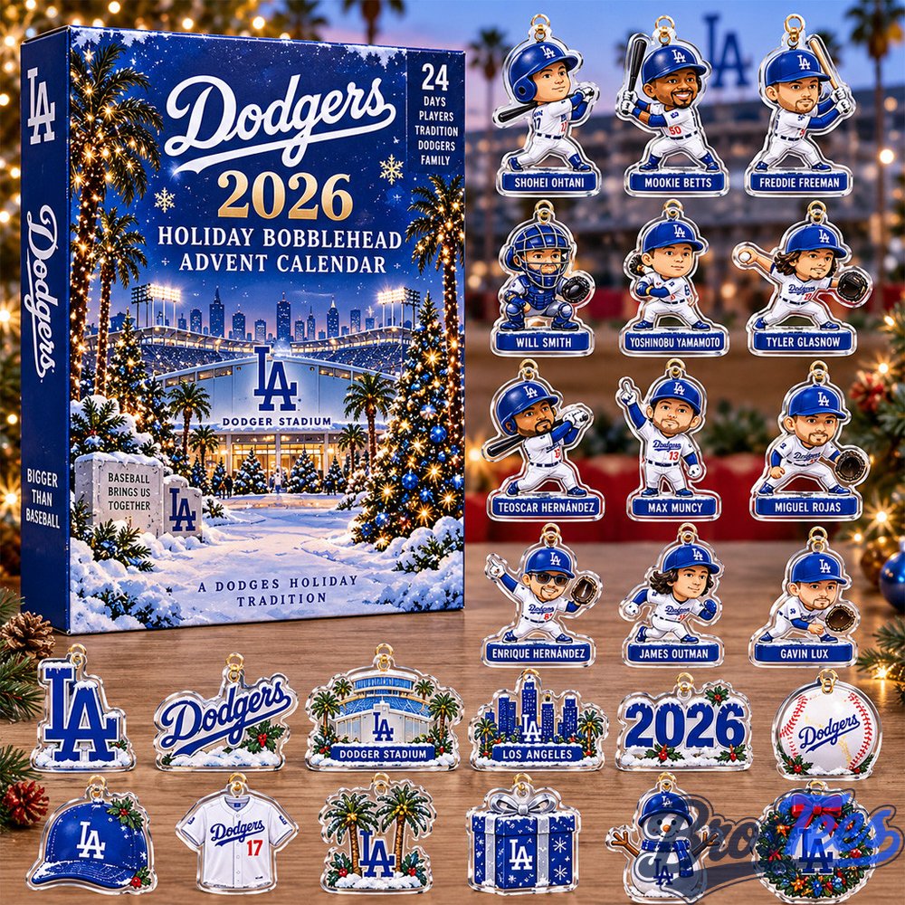 Los Angeles Dodgers 2026 Holiday Bobblehead Advent Calendar