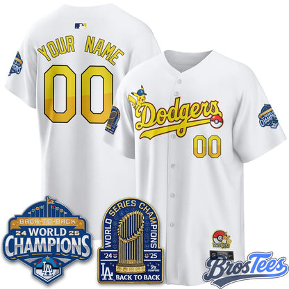 Los Angeles Dodgers x Pokémon 2026 Custom Baseball Jersey