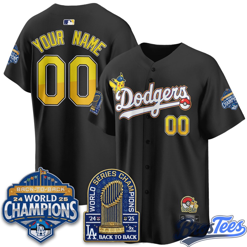 Los Angeles Dodgers x Pokémon 2026 Custom Baseball Jersey