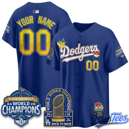 Los Angeles Dodgers x Pokémon 2026 Custom Baseball Jersey