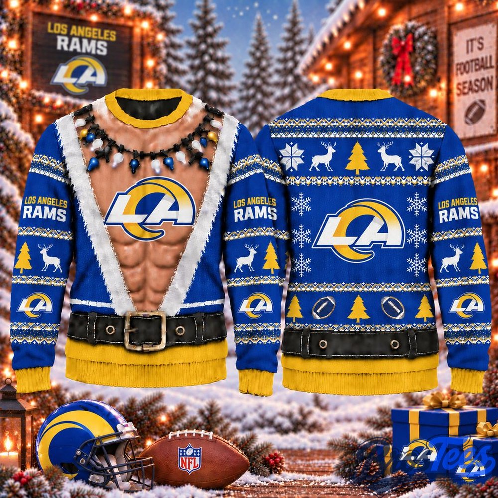 Los Angeles Rams Funny Body Christmas Ugly Sweater