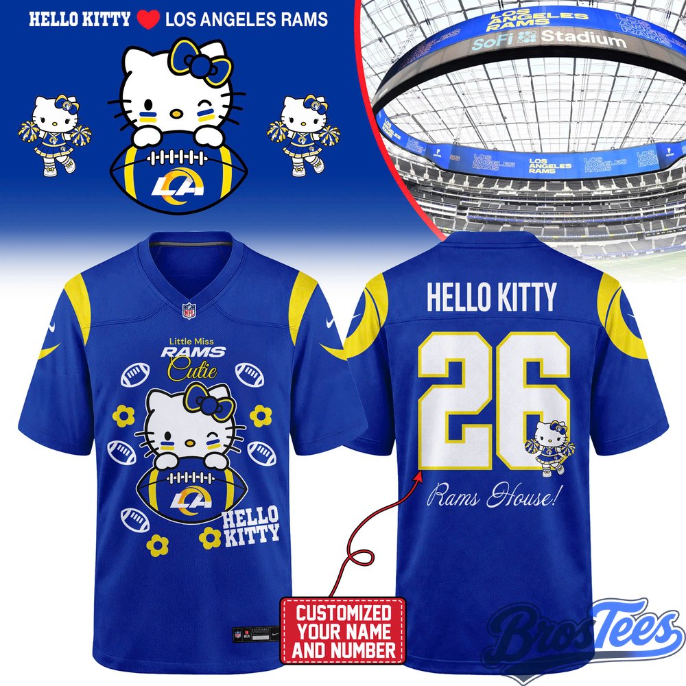 Los Angeles Rams x Hello Kitty Football Jersey