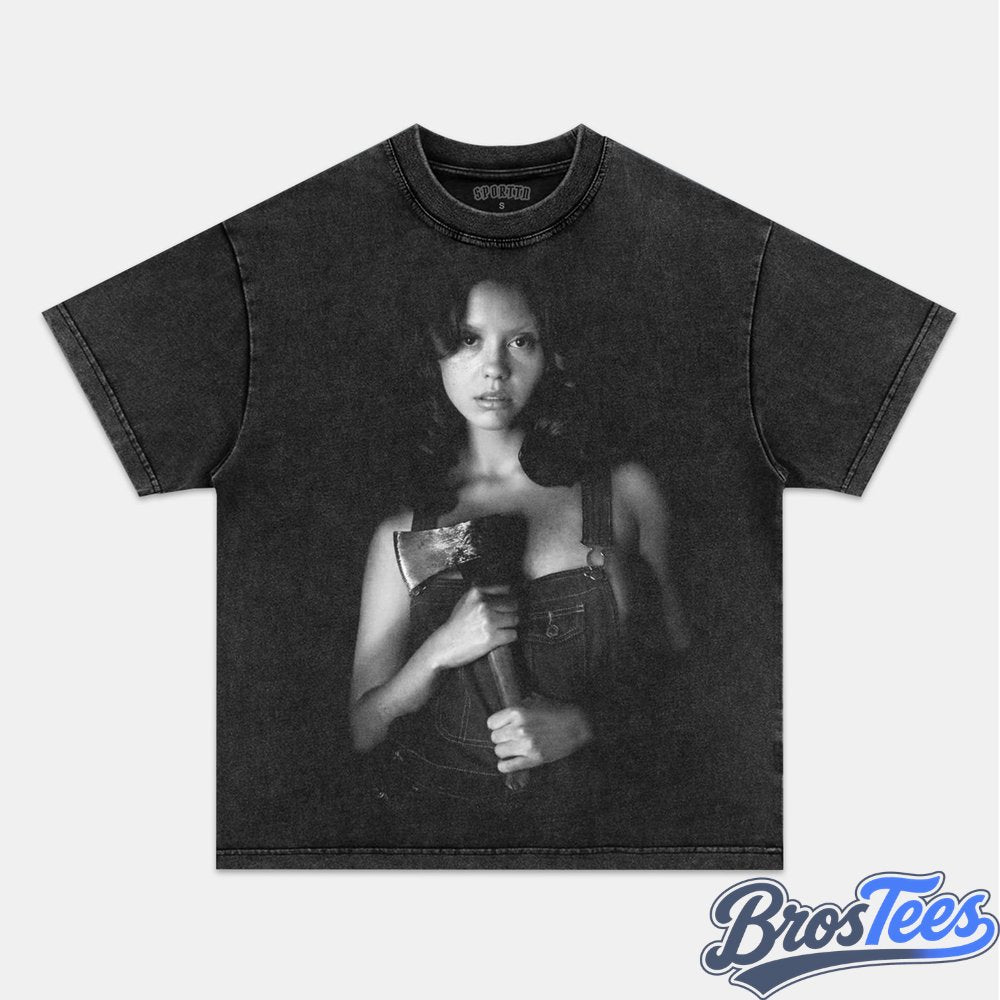 MaXXXine Maxine Minx Holding an Axe Tee