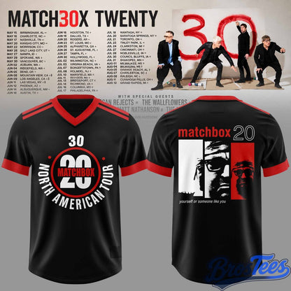 Matchbox Twenty 30 North American Tour 2027 Football Jersey