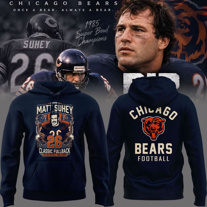 Matt Suhey - Chicago Bears Always and Forever - Thank You For Your Memories Hoodie