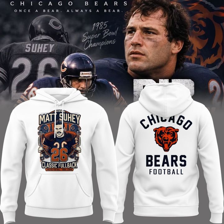 Matt Suhey - Chicago Bears Always and Forever - Thank You For Your Memories Hoodie