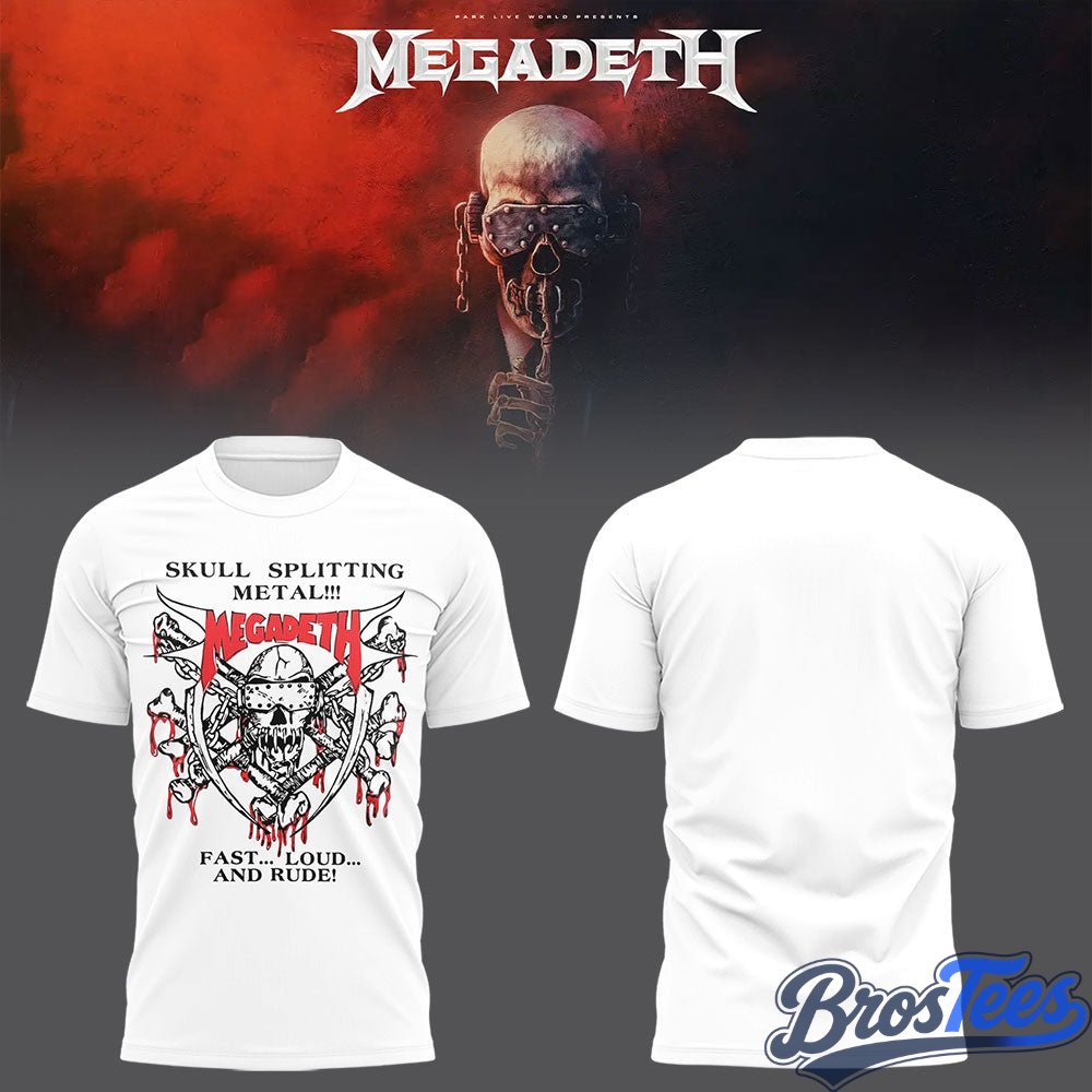 Megadeth European Dates for Their 2026 Farewell Tour T-Shirt