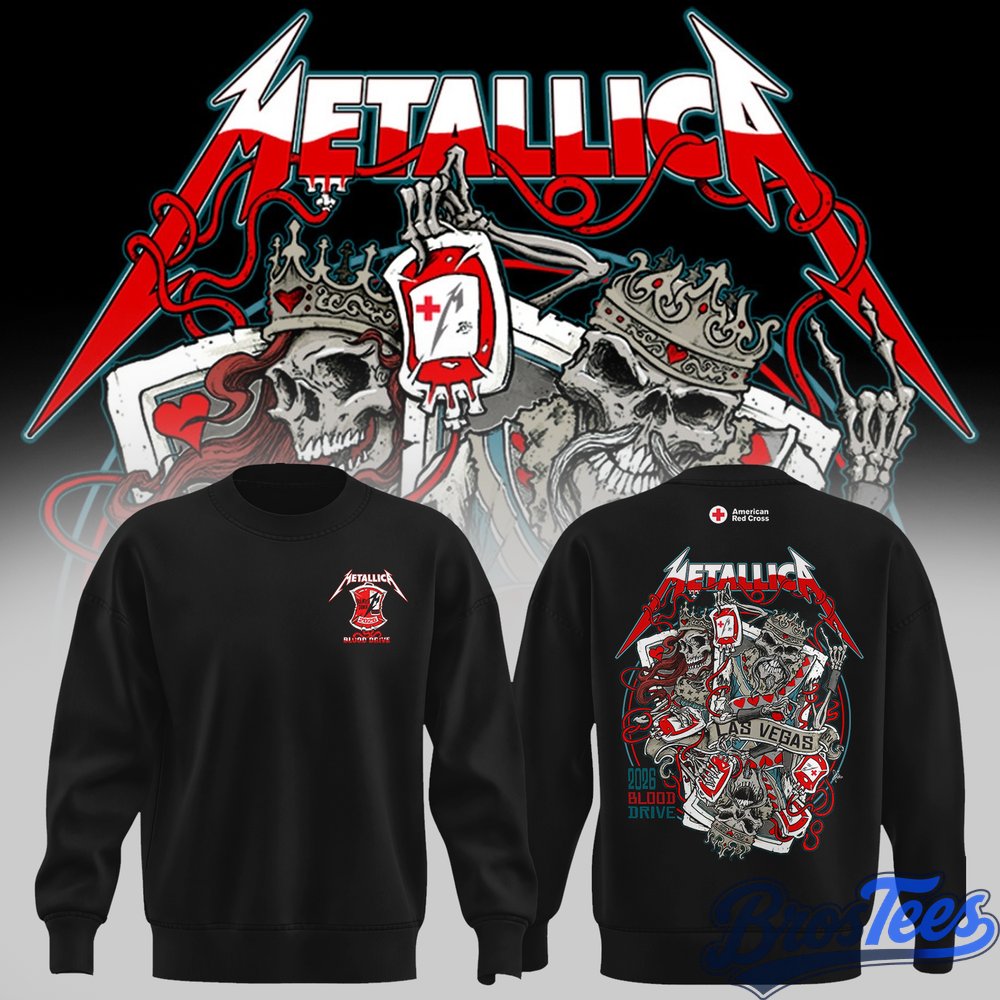 Metallic Life Burns Faster Las Vegas 2026 Tour Sweatshirt