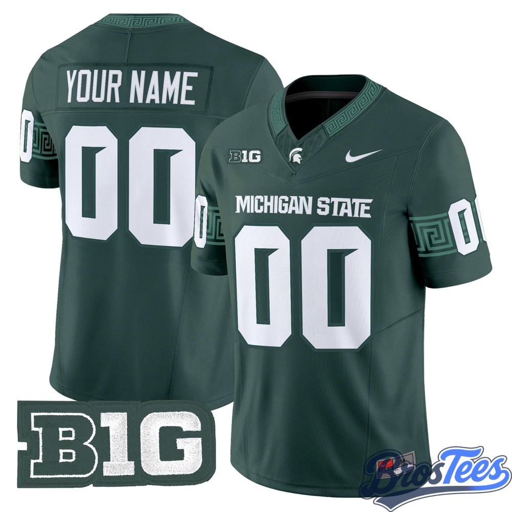 Michigan State Spartans 2026 Custom Football Jersey