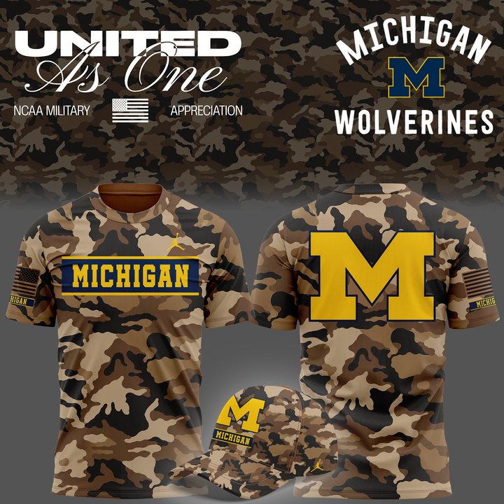 Michigan Wolverines 2026 Military Appreciation T-Shirt