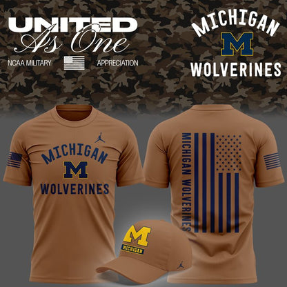 Michigan Wolverines 2026 Military Appreciation T-Shirt