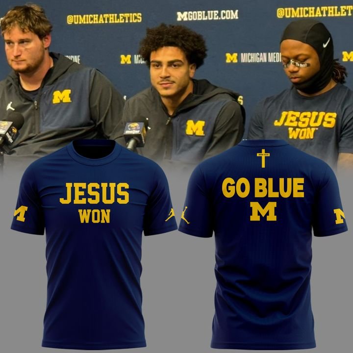 Michigan Wolverines x JESUS ​​​​​​WON T-Shirt