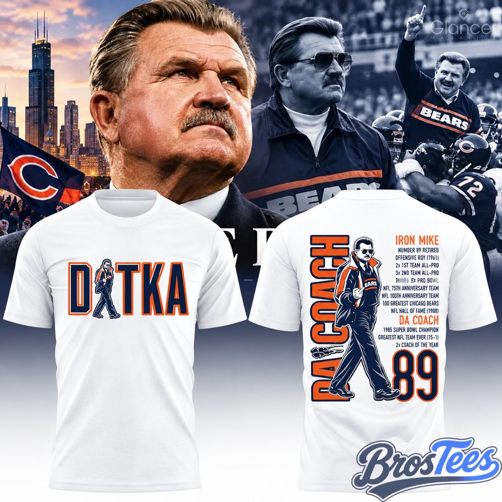 Mike Ditka Chicago Bears In Loving Memory Limited Edition T-Shirt
