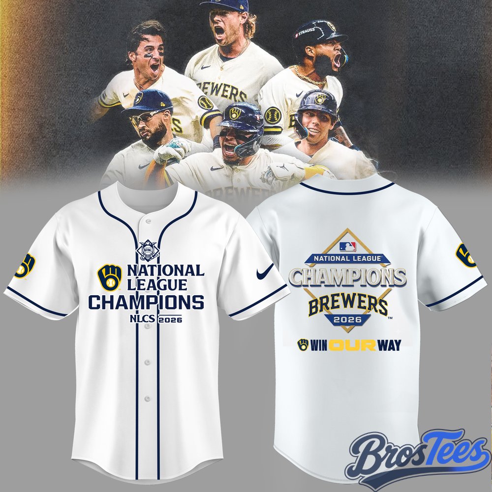 Milwaukee Brewers 2026 National League Champions Baseball Jersey
