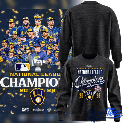 Milwaukee Brewers 2026 National League Champions Sweatshirt