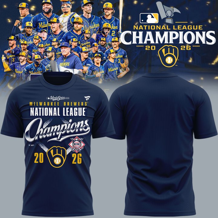 Milwaukee Brewers 2026 National League Champions T-Shirt