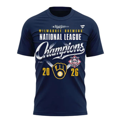 Milwaukee Brewers 2026 National League Champions T-Shirt