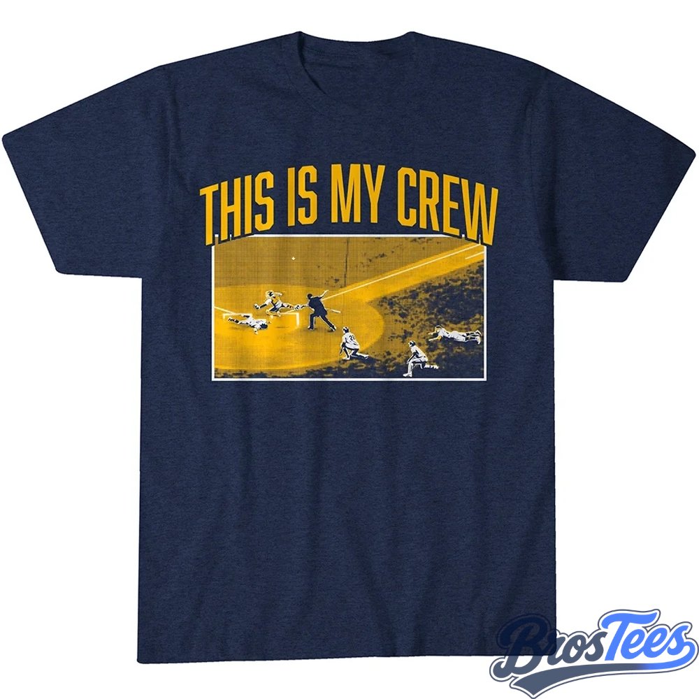 Milwaukee Brewers Baseball This Is My Crew Graphic Shirt