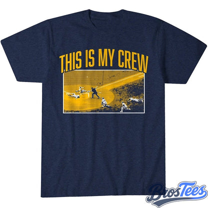 Milwaukee Brewers Baseball This Is My Crew Graphic Shirt