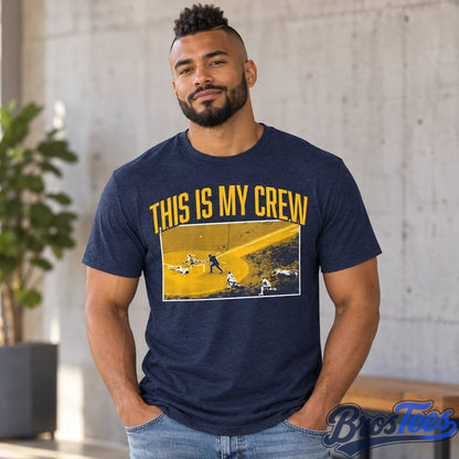 Milwaukee Brewers Baseball This Is My Crew Graphic Shirt