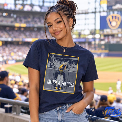 Milwaukee Brewers Garrett Mitchell Home Run Robbery Graphic Shirt