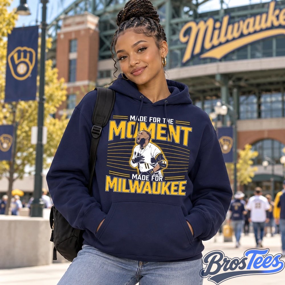 Milwaukee Brewers Jackson Chourio Made For The Moment, Made For Milwaukee Graphic Shirt