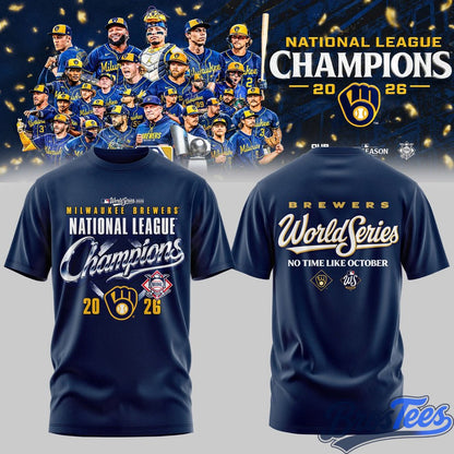 Milwaukee Brewers NLCS Champions 2026 T-Shirt