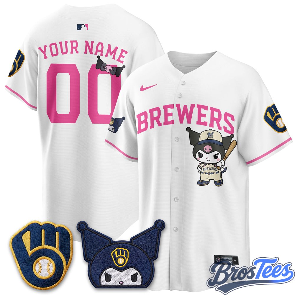 Milwaukee Brewers x Kuromi Edition Vapor Custom Baseball Jersey