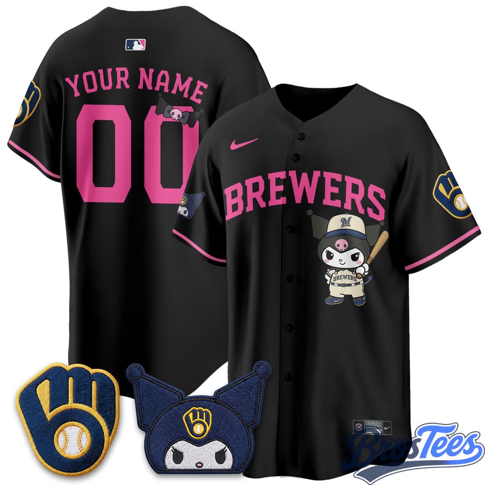 Milwaukee Brewers x Kuromi Edition Vapor Custom Baseball Jersey