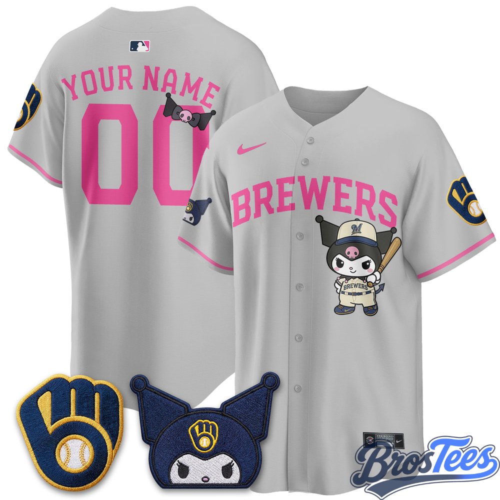Milwaukee Brewers x Kuromi Edition Vapor Custom Baseball Jersey