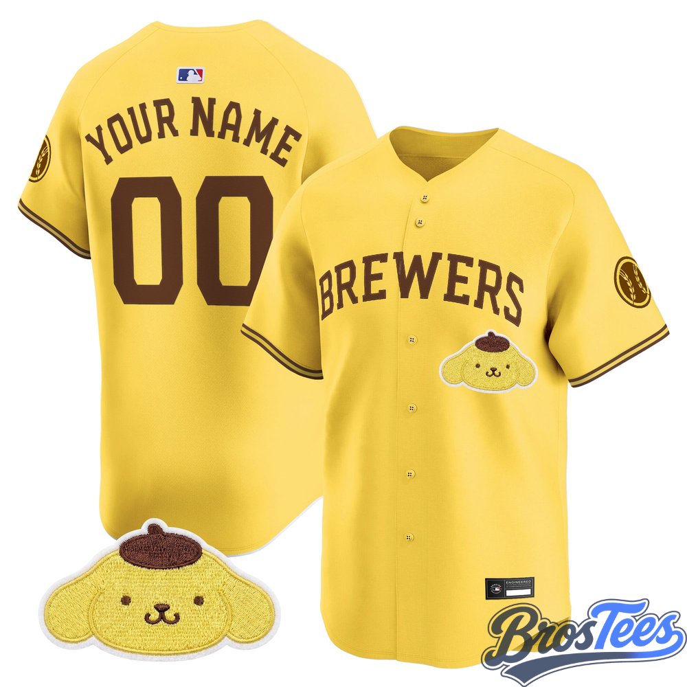 Milwaukee Brewers x Sanrio Friends Vapor Premier Limited Custom Baseball Jersey
