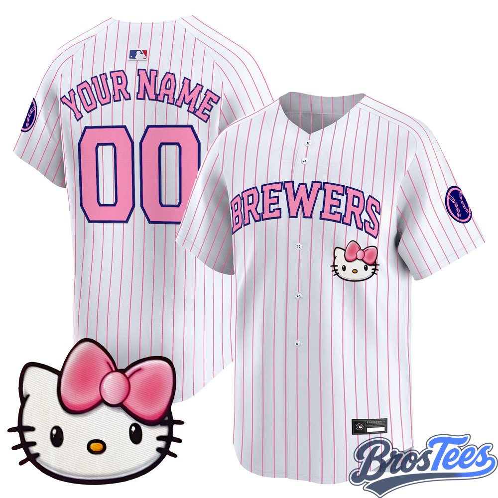 Milwaukee Brewers x Sanrio Friends Vapor Premier Limited Custom Baseball Jersey