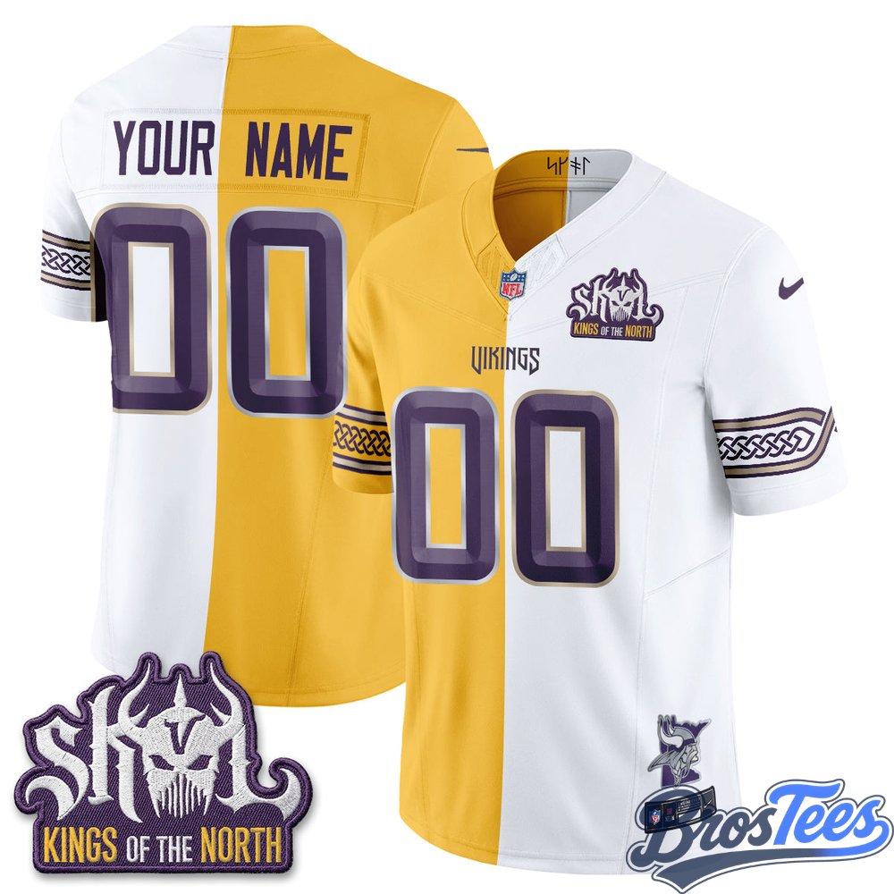 Minnesota Vikings 2026 Rivalries Split Custom Jersey