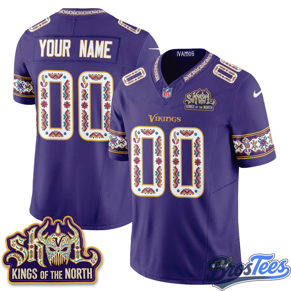 Minnesota Vikings Latino Heritage Month Vapor Custom Jersey - Stitched