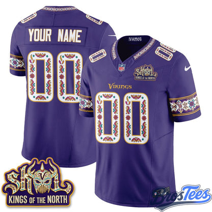 Minnesota Vikings Latino Heritage Month Vapor Custom Jersey - Stitched