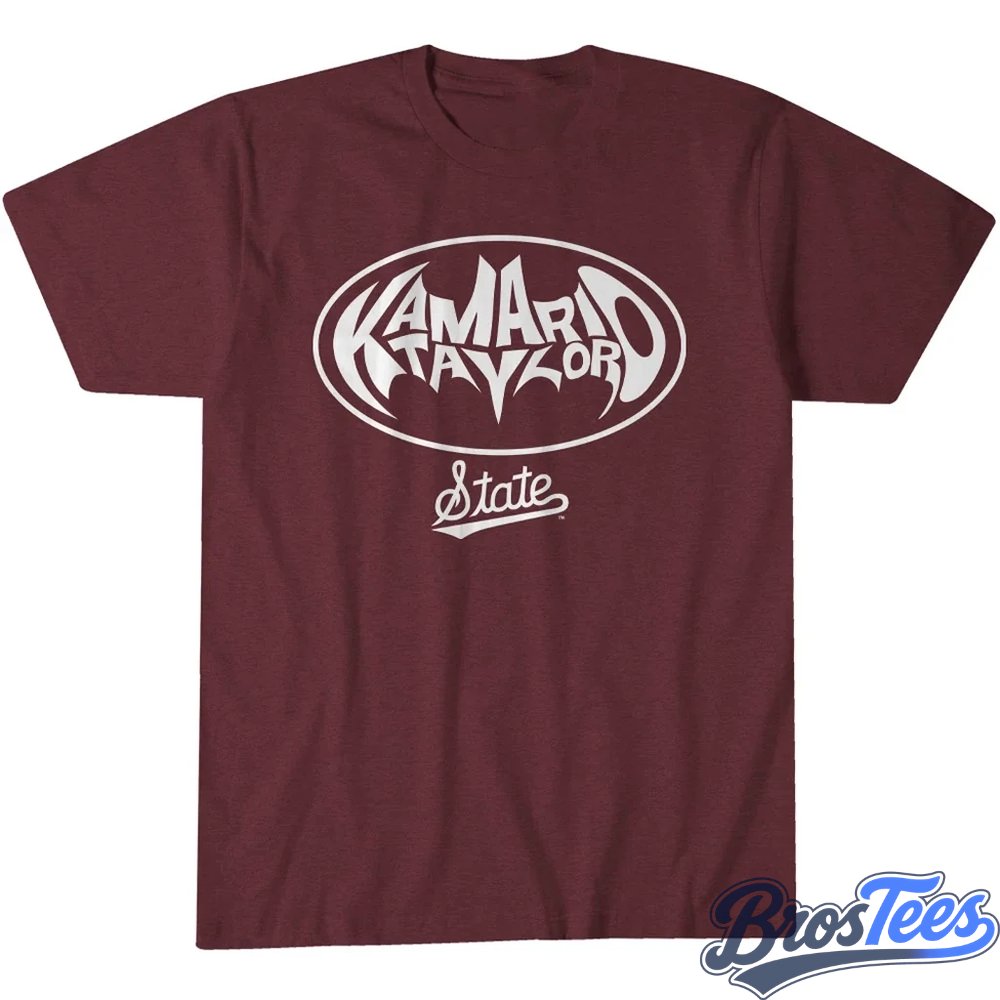 Mississippi State Bulldogs Football Kamario Taylor Hero Logo Graphic Shirt