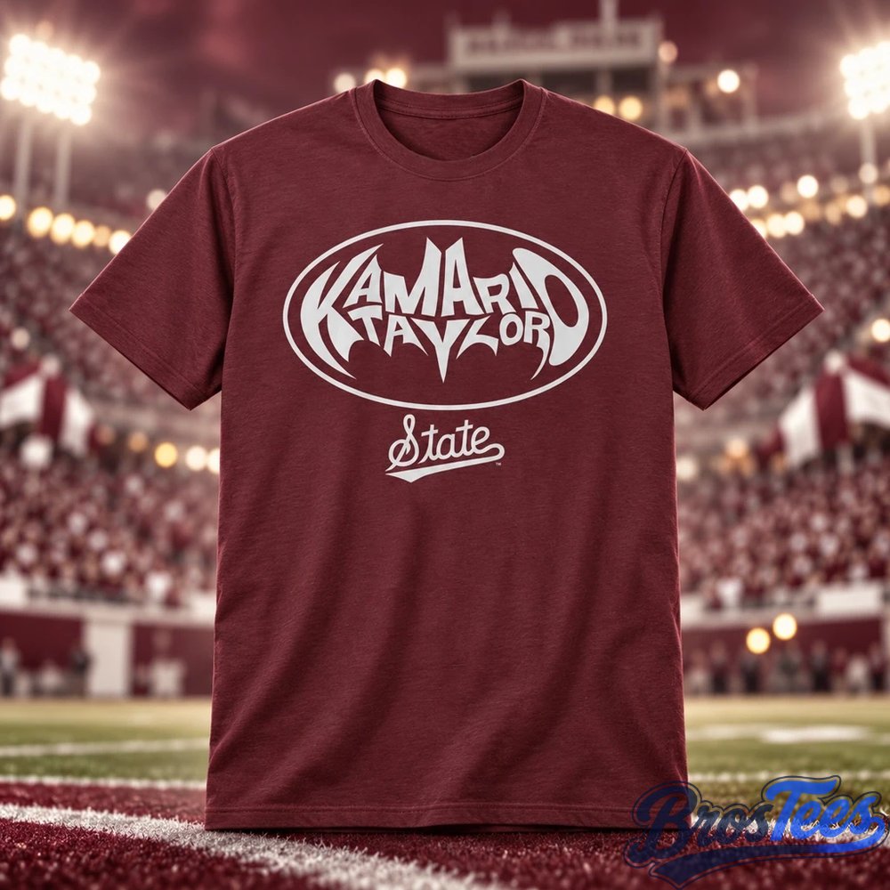 Mississippi State Bulldogs Football Kamario Taylor Hero Logo Graphic Shirt