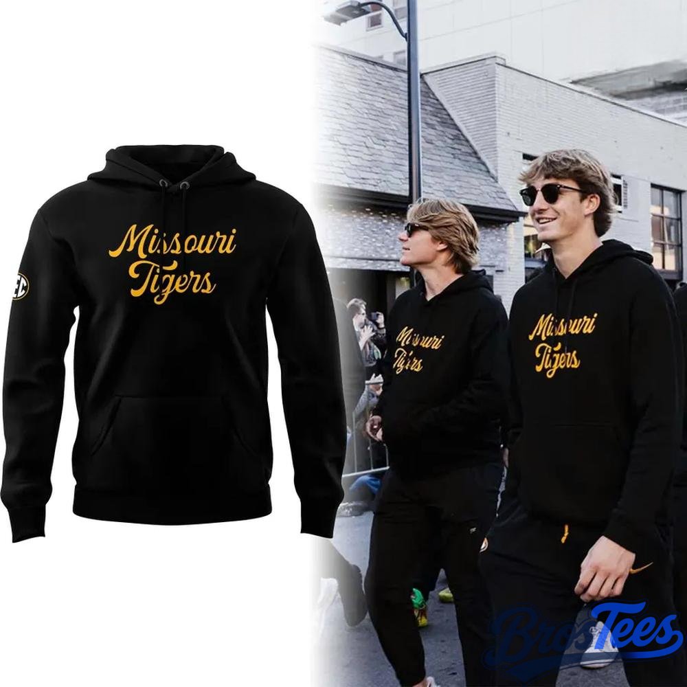 Missouri Tigers Mizzou Gold 2026 Black Hoodie