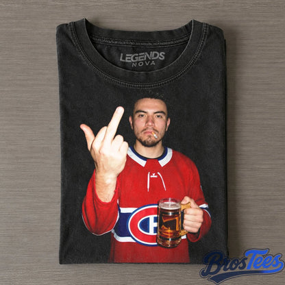 Montreal Canadiens Cole Caufield Nick Suzuki and Juraj Slafkovsky Smoking and Drinking Tee