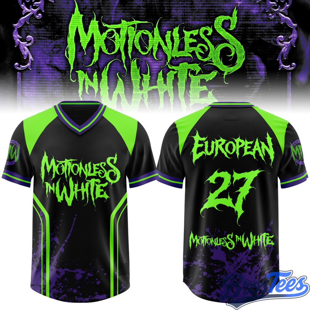 Motionless In White - European Headlining Date 2027 Football Jersey