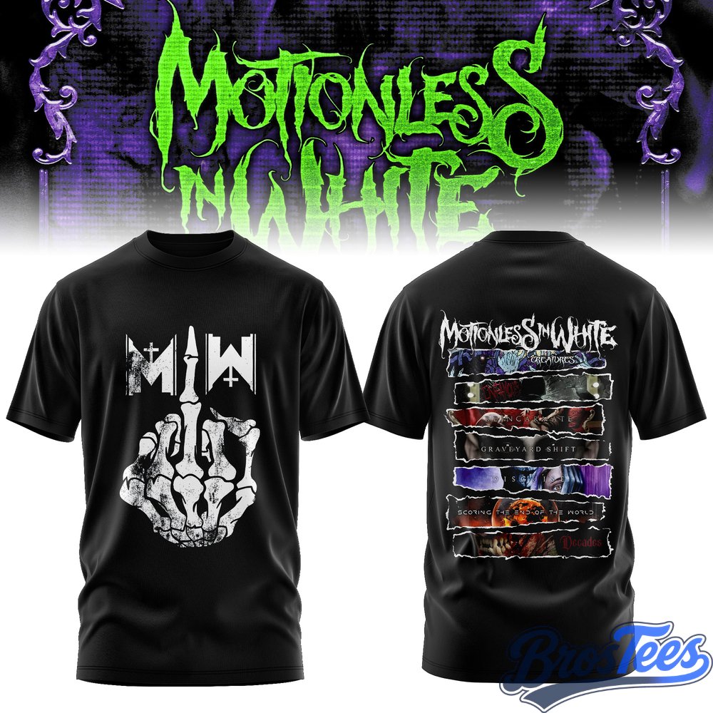 Motionless In White - European Headlining Date 2027 T-Shirt
