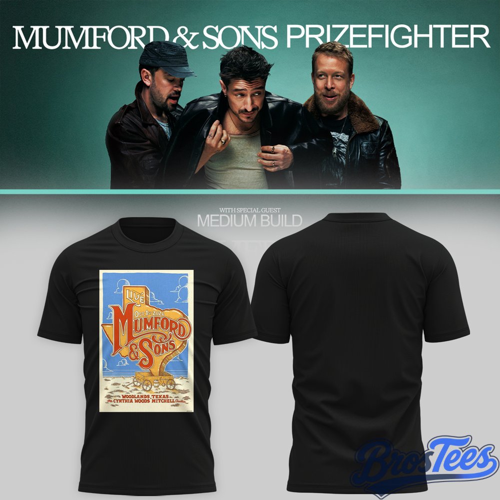 Mumford And Sons Prizefighter Tour 2026 2D Shirt